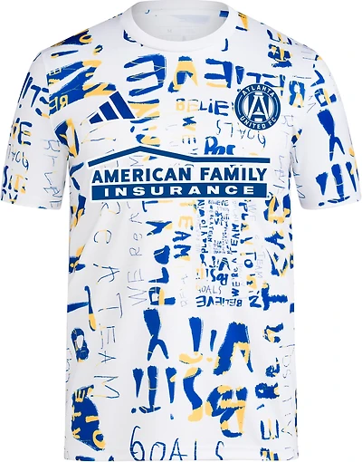adidas Men's Atlanta United Kick Childhood Cancer Pre-Match Shirt