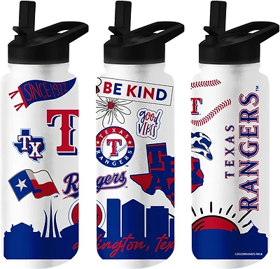 Logo Brands Rangers 34 oz Native Quencher Bottle