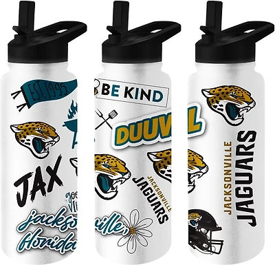 Logo Brands Jaguars 34 oz Native Quencher Bottle