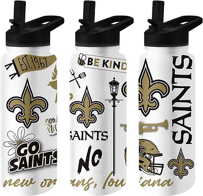 Logo Brands Saints 34 oz Native Quencher Bottle