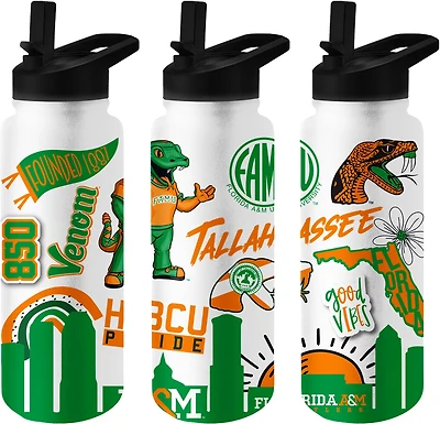 Logo Brands Florida A&M 34 oz Native Quencher Bottle