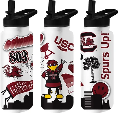 Logo Brands South Carolina 34 oz Native Quencher Bottle