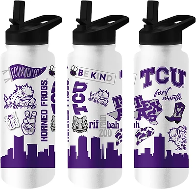 Logo Brands Texas Christian University 34 oz Native Quencher Bottle
