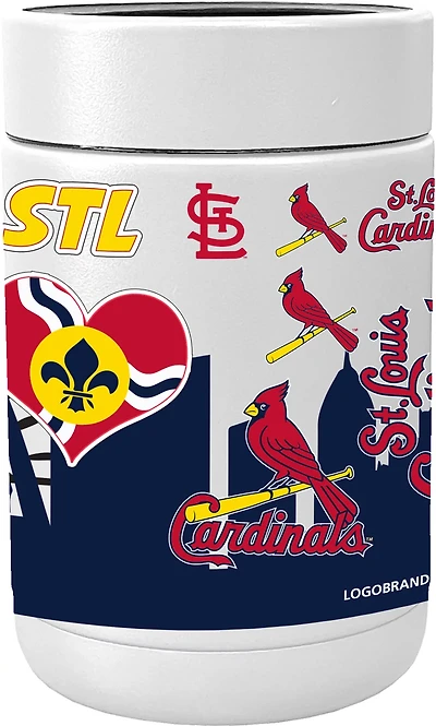 Logo Brands Cardinals Native Powder Coat Can Coolie