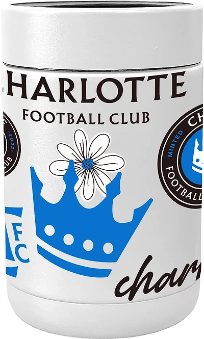 Logo Brands Charlotte FC Native Powder Coat Can Coolie