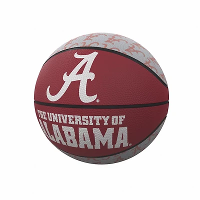 Logo Brands Alabama Repeating Logo Mini-Size Rubber Basketball