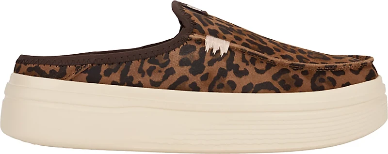 HEYDUDE Women's Wendy Austin Brown Leopard Lift Shoes