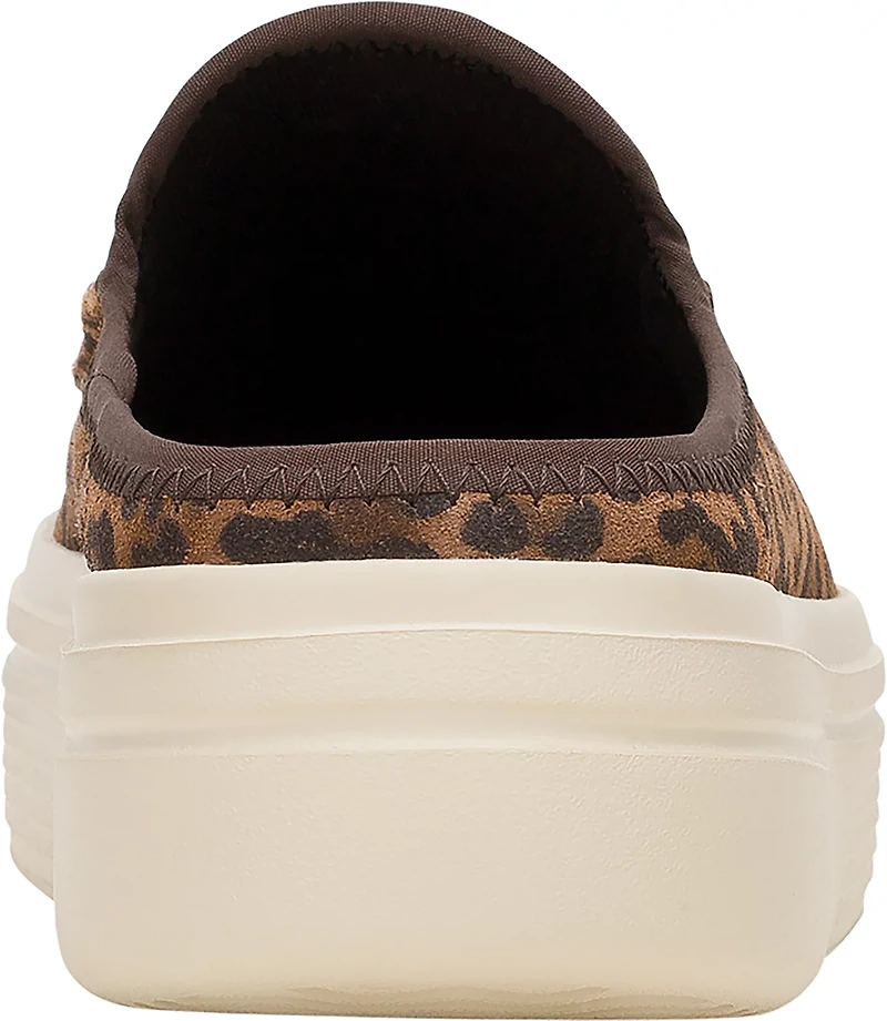 HEYDUDE Women's Wendy Austin Brown Leopard Lift Shoes