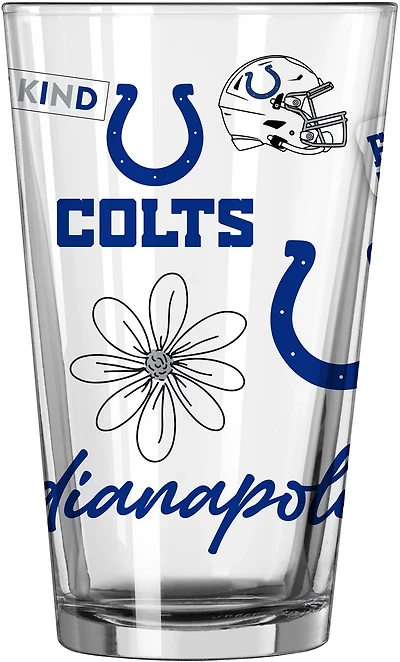 Logo Brands Colts 16 oz Native Pint Glass