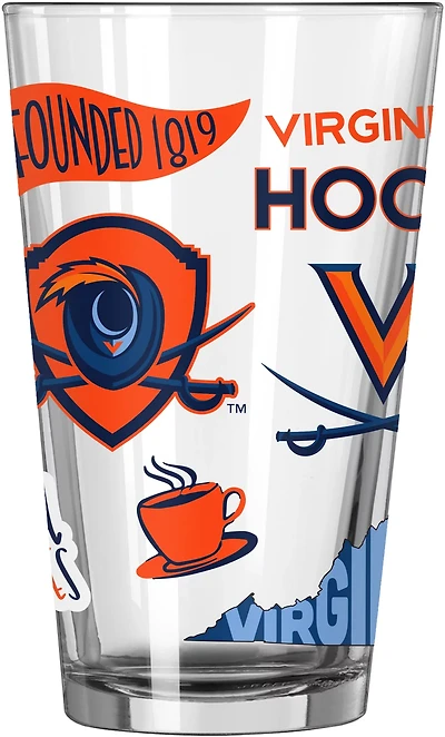 Logo Brands Virginia 16 oz Native Pint Glass