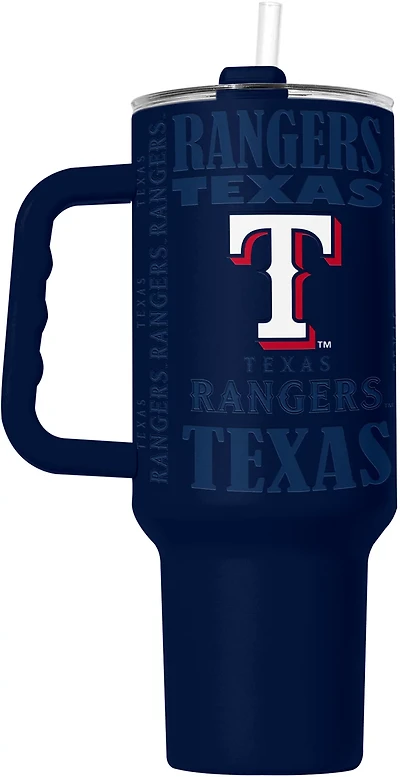 Logo Brands Rangers 40 oz Replay Powder Coat Tumbler