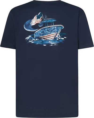Costa Del Mar Men's Americana Boat Short Sleeve T-shirt
