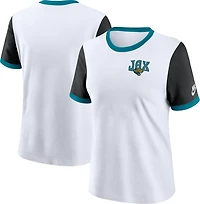 Nike Women's Jacksonville Jaguars Rewind Ringer Graphic T-shirt