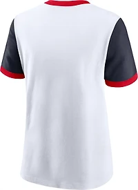 Nike Women's Texans Rewind Ringer Top