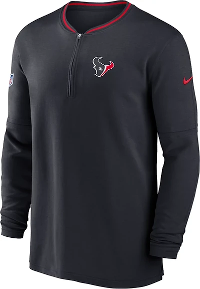 Nike Men's Houston Texans Coach Dri-FIT 1/2-Zip Top