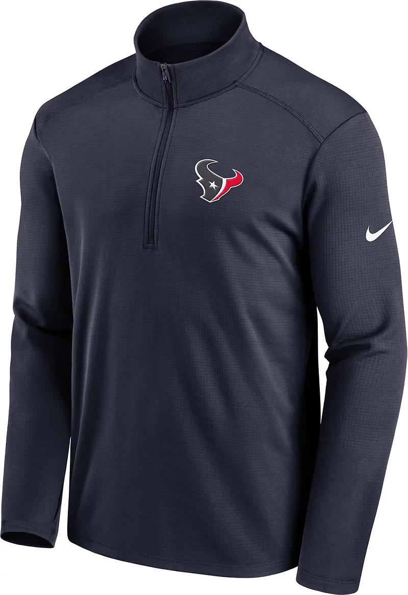 Nike Men's Houston Texans Franchise Pacer Long Sleeve 1/2-Zip Jacket