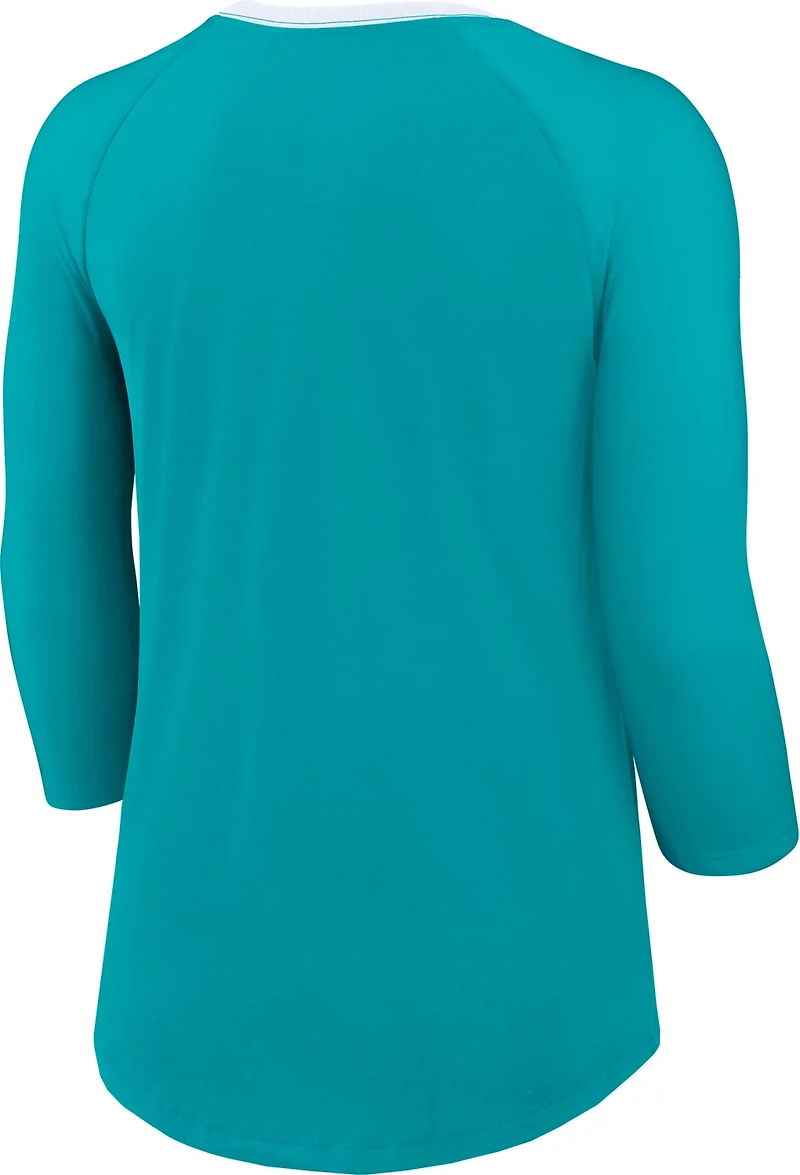 Nike Women's Dolphins Arched 3/4 Sleeve Top