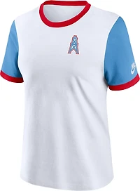 Nike Women's Tennessee Titans Rewind Ringer Short Sleeve T-shirt
