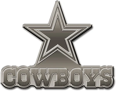 Tag Express Dallas Cowboys Antique Nickel Auto Emblem