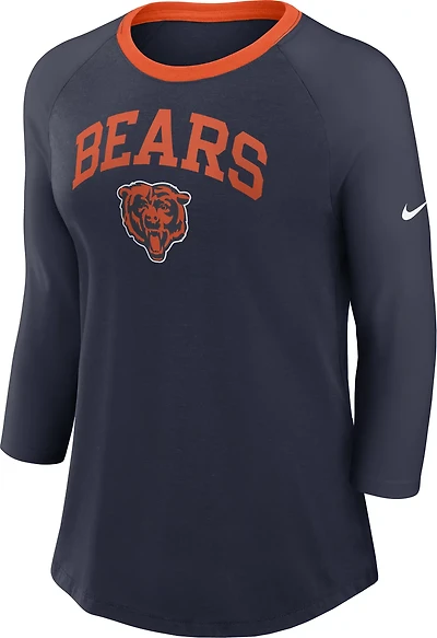 Nike Women's Bears Arched 3/4 Sleeve Top