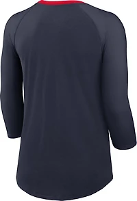 Nike Women's Houston Texans Arched 3/4 Sleeve Top