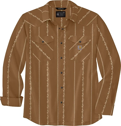 Carhartt Men's Montana Rugged Flex Long Sleeve Button Down Print Shirt