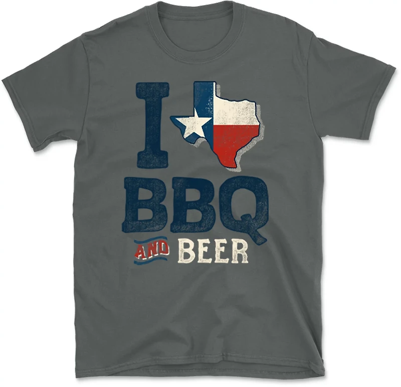 State Life Men's Texas Love Bbq And Beer Short Sleeve T-Shirt