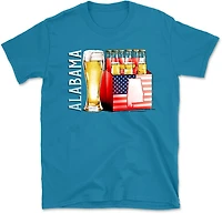 State Life Men's Alabama Lager Beer Short Sleeve T-Shirt