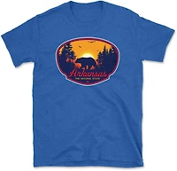 State Life Men's Arkansas Sunset Bear Short Sleeve T-shirt