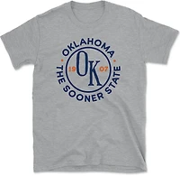 State Life Men's Oklahoma Circular Stamp Short Sleeve T-Shirt