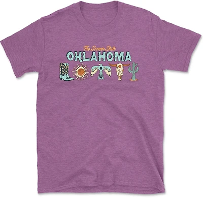 State Life Men's Oklahoma Western Icons Short Sleeve T-shirt