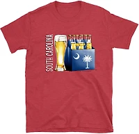 State Life Men's South Carolina Lager Beer Short Sleeve T-shirt