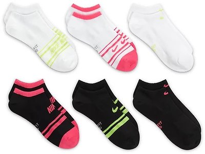 Nike Women's Everyday Lightweight Stripe No-Show Socks 6-Pack