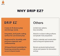 Drip EZ XL Collapsible BBQ Prep Tub with Locking Lid