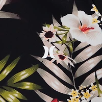 Hurley Girls' Carissa Moore Highland Tropic Long Sleeve 1-Piece Rashguard Swimsuit