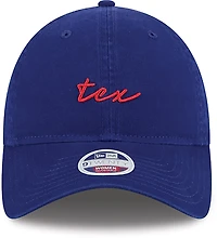 New Era Texas Rangers Adults' 9TWENTY Team Script Cap