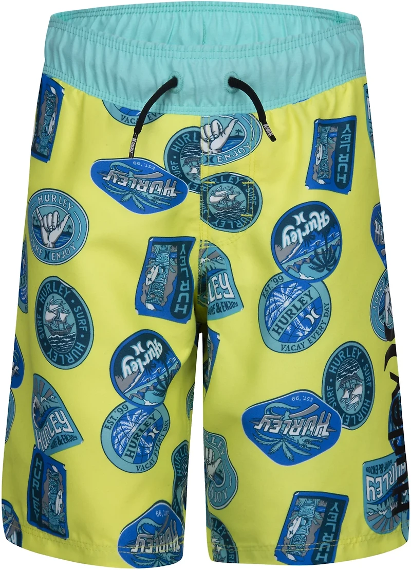 Hurley Boys' Travel Patch Pull-On Swim Shorts