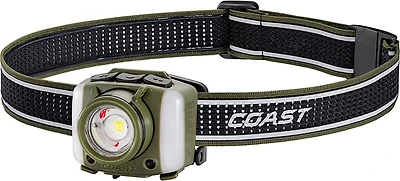 Coast FL95R 1250 Lumen Tri Color LED Rechargeable Headlamp