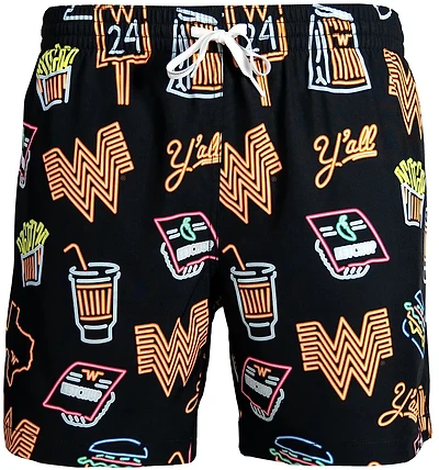 Chubbies Men's Neon Whataburger Classic Lined Swim Trunks 5.5
