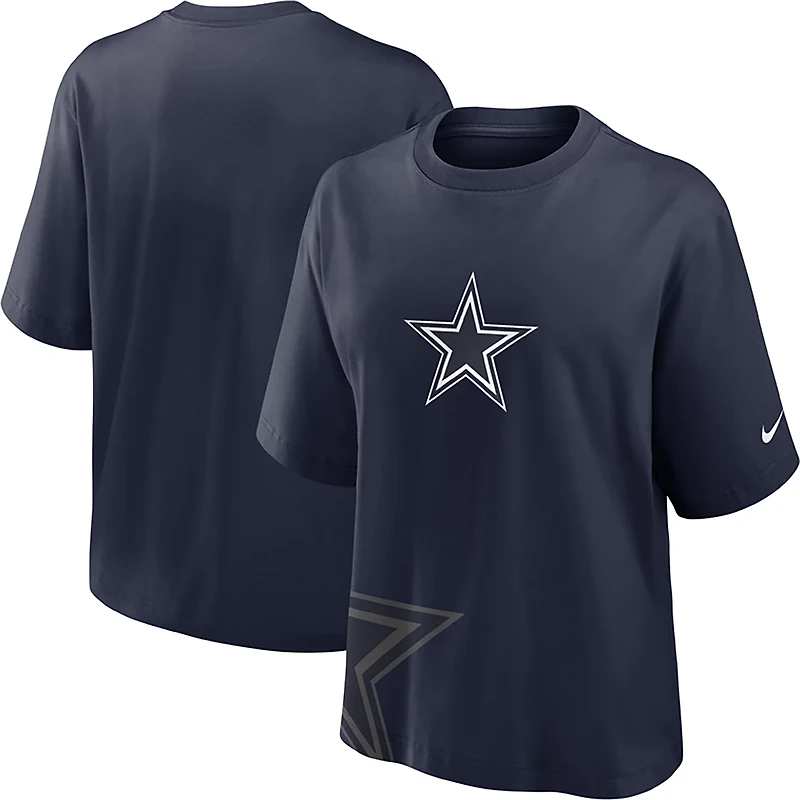 Nike Women's Dallas Cowboys Essential Boxy Short Sleeve T-shirt