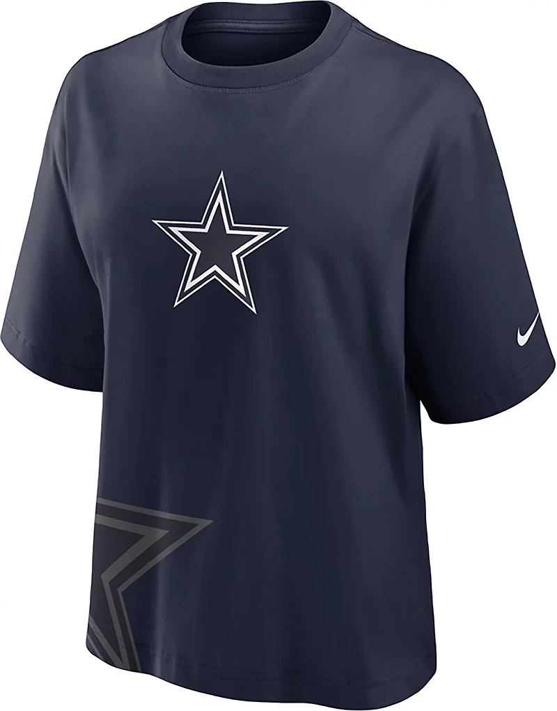 Nike Women's Dallas Cowboys Essential Boxy Short Sleeve T-shirt