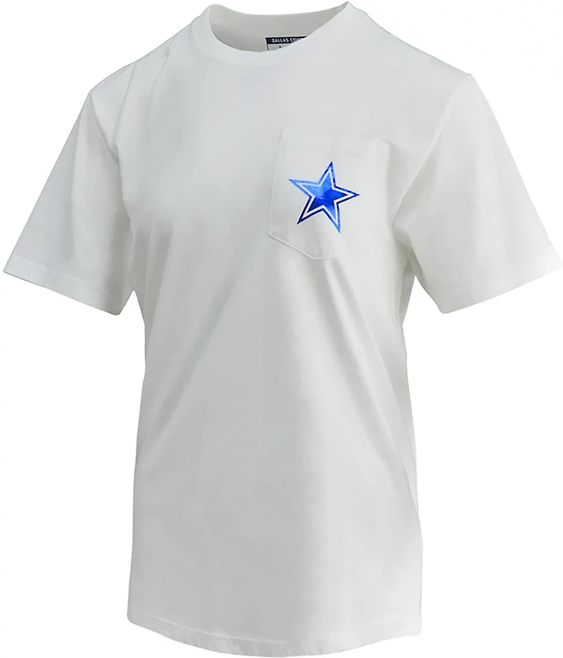 Lauren James Women's Dallas Cowboys Foil Short Sleeve T-shirt