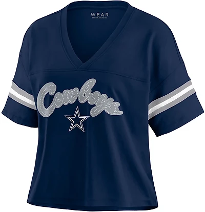 WEAR Women's Dallas Cowboys Block Boxy Short Sleeve T-shirt