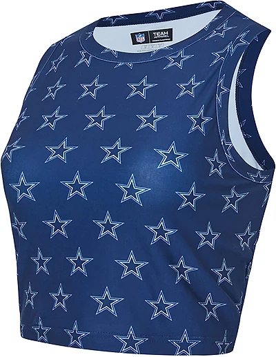Concepts Sport Women's Dallas Cowboys Record Cropped Tank Top