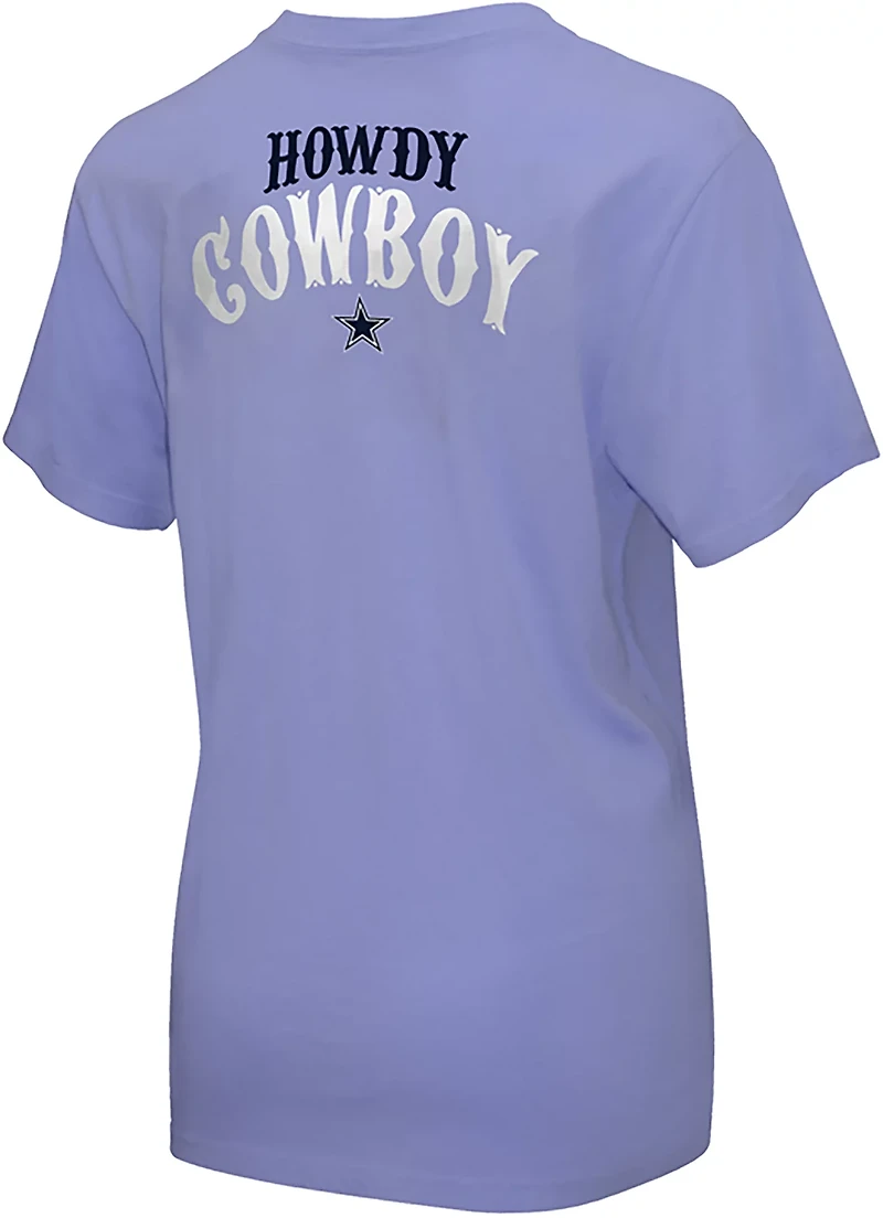 Lauren James Women's Dallas Cowboys Howdy Cowboy Short Sleeve T-shirt