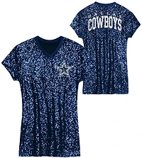 Outerstuff Women's Dallas Cowboys Wordmark Sequin Dress