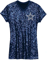 Outerstuff Women's Dallas Cowboys Wordmark Sequin Dress