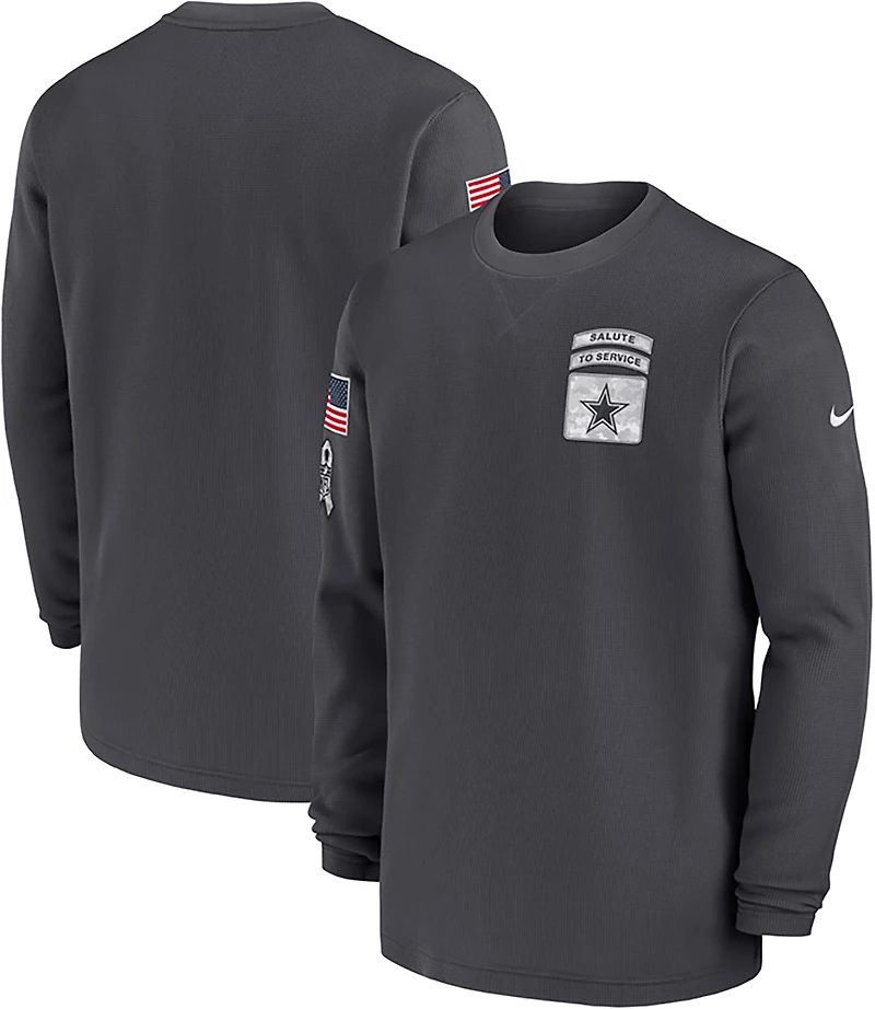 Nike Men's Dallas Cowboys Salute to Service Long Sleeve Crew Top