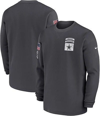 Nike Men's Dallas Cowboys Salute to Service Long Sleeve Crew Top