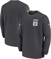 Nike Men's Dallas Cowboys Salute to Service Long Sleeve Crew Top